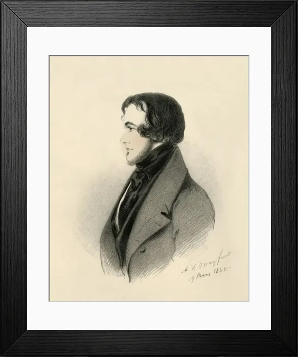Framed Print : Viscount Fitzharris, 1840. Creator: Richard James Lane Framed Print : Viscount Fitzharris, 1840. Creator: Richard James Lane