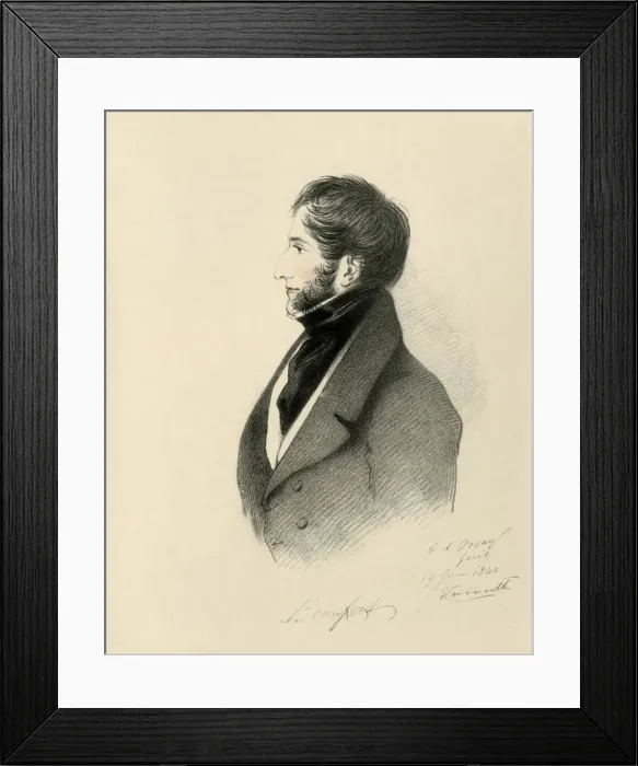 Framed Print : The Duke of Beaufort, 1840. Creator: Richard James Lane Framed Print : The Duke of Beaufort, 1840. Creator: Richard James Lane
