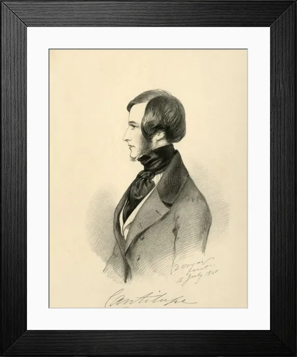 Framed Print : Viscount Cantilupe, 1840. Creator: Richard James Lane Framed Print : Viscount Cantilupe, 1840. Creator: Richard James Lane