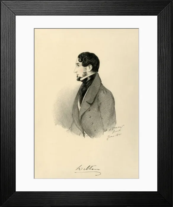 Framed Print : The Earl of Wilton, 1841. Creator: Richard James Lane Framed Print : The Earl of Wilton, 1841. Creator: Richard James Lane