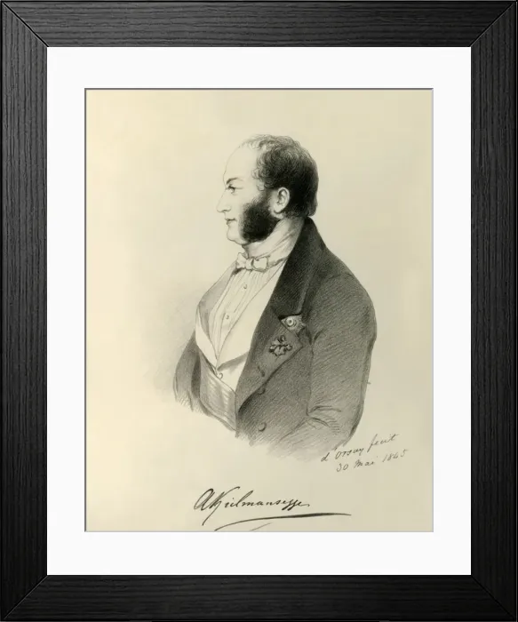 Framed Print : Count Kielmansegg, 1845. Creator: Richard James Lane Framed Print : Count Kielmansegg, 1845. Creator: Richard James Lane