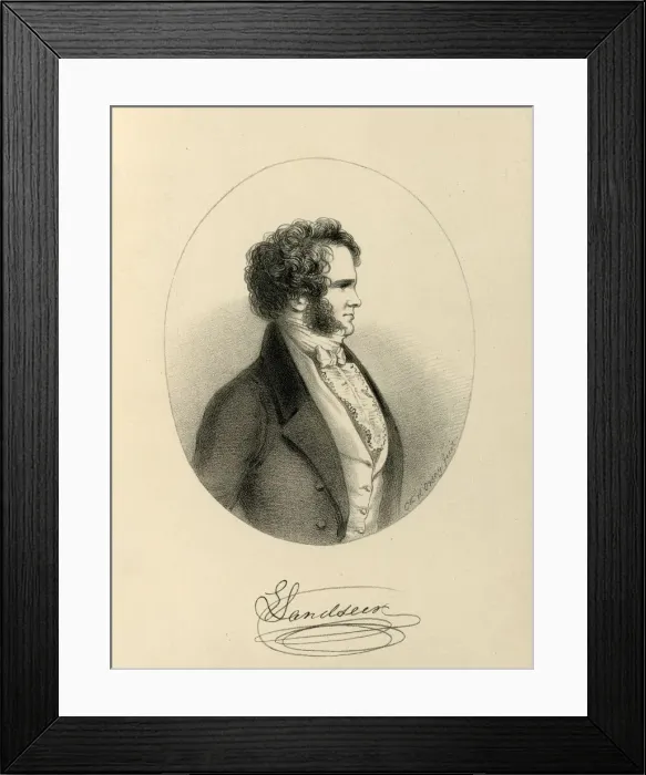 Framed Print : E. Landseer, c1843. Creator: Richard James Lane Framed Print : E. Landseer, c1843. Creator: Richard James Lane
