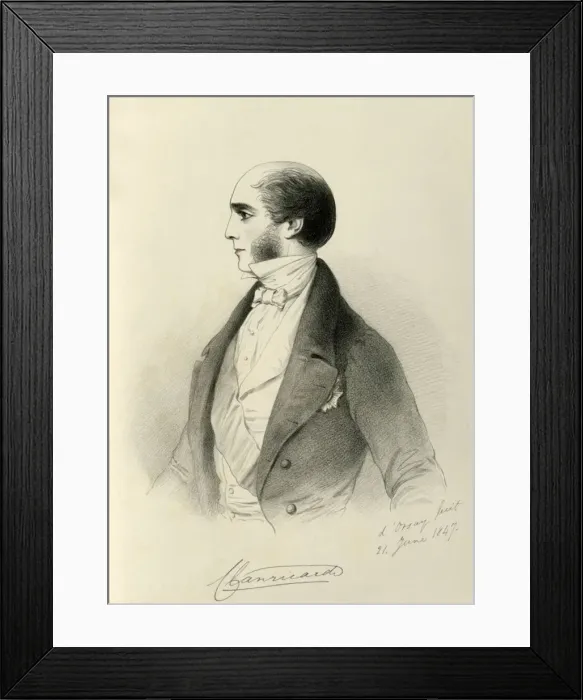Framed Print : The Marquis of Clanricarde, 1847. Creator: Richard James Lane Framed Print : The Marquis of Clanricarde, 1847. Creator: Richard James Lane