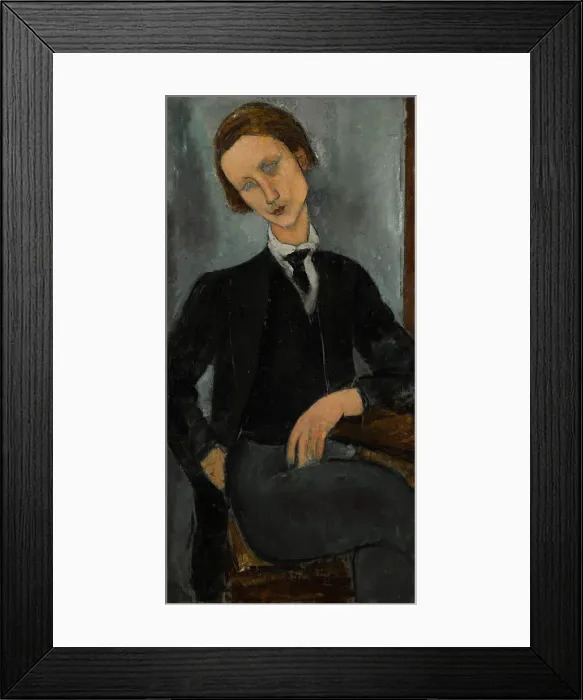 Framed Print : Portrait of Baranowski, 1918. Creator: Modigliani, Amedeo (1884-1920) Framed Print : Portrait of Baranowski, 1918. Creator: Modigliani, Amedeo (1884-1920)