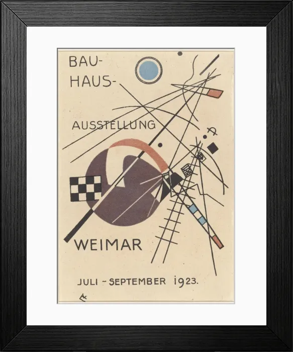 Framed Print : Bauhaus exhibition, 1923. Creator: Kandinsky, Wassily Vasilyevich (1866-1944) Framed Print : Bauhaus exhibition, 1923. Creator: Kandinsky, Wassily Vasilyevich (1866-1944)