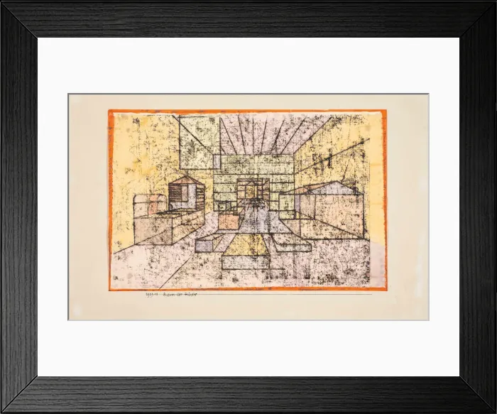 Framed Print : Raum der Hauser (Room of the houses), 1921. Creator: Klee, Paul (1879-1940) Framed Print : Raum der Hauser (Room of the houses), 1921. Creator: Klee, Paul (1879-1940)