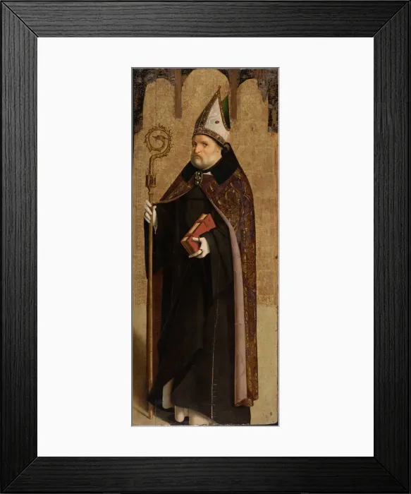 Framed Print : Saint Benedict of Nursia, ca 1470-1475. Creator: Antonello da Messina (ca 1430-1479) Framed Print : Saint Benedict of Nursia, ca 1470-1475. Creator: Antonello da Messina (ca 1430-1479)