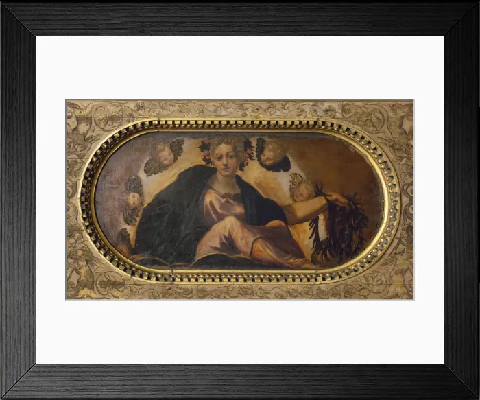 Framed Print : Allegoria della Felicita (Allegory of Happiness), 1565. Creator: Tintoretto Framed Print : Allegoria della Felicita (Allegory of Happiness), 1565. Creator: Tintoretto