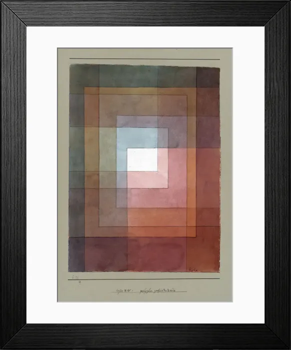 Framed Print : Polyphon gefasstes Weiss (Blanc polyphoniquement serti), 1930. Creator: Klee, Paul (1879-1940) Framed Print : Polyphon gefasstes Weiss (Blanc polyphoniquement serti), 1930. Creator: Klee, Paul (1879-1940)