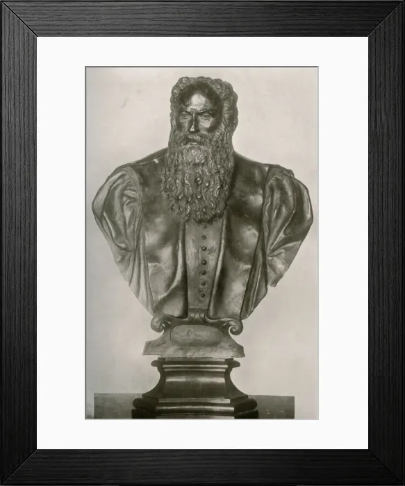 Framed Print : Portrait Bust of Aretino in Collection of Mr PAB Widener, Philadelphia, 1908. Creator: Unknown Framed Print : Portrait Bust of Aretino in Collection of Mr PAB Widener, Philadelphia, 1908. Creator: Unknown
