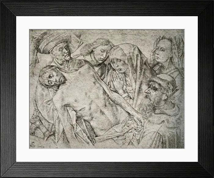 Framed Print : Drawing after the Deposition from the Cross, c1460-1480, (1908). Creator: Hugo van der Goes Framed Print : Drawing after the Deposition from the Cross, c1460-1480, (1908). Creator: Hugo van der Goes