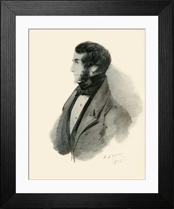 Framed Print : Colonel John Lyster, 1834. Creator: Richard James Lane Framed Print : Colonel John Lyster, 1834. Creator: Richard James Lane