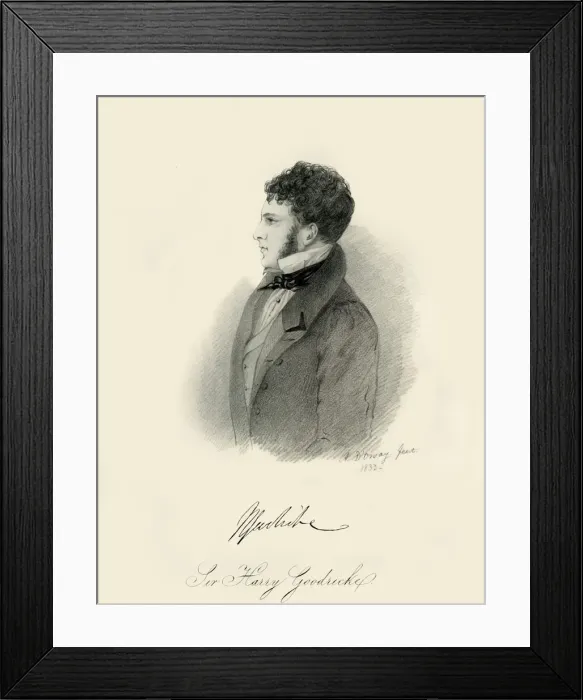 Framed Print : Sir Harry Goodricke, 1833. Creator: Richard James Lane Framed Print : Sir Harry Goodricke, 1833. Creator: Richard James Lane