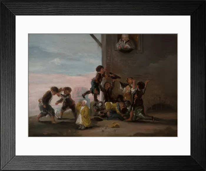 Framed Print : Children fighting for chestnuts (Ninos peleandose por castanas), 1786 Framed Print : Children fighting for chestnuts (Ninos peleandose por castanas), 1786