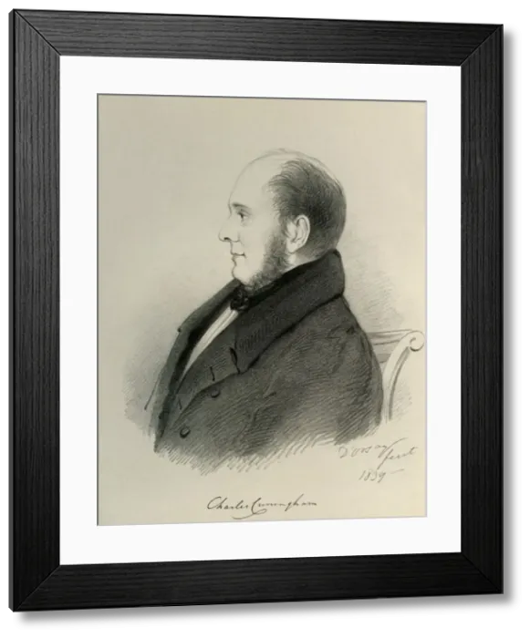 Framed Print : Charles Cunningham, 1839. Creator: Alfred d Orsay Framed Print : Charles Cunningham, 1839. Creator: Alfred d Orsay