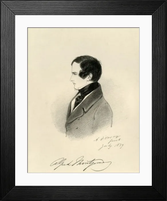 Framed Print : Alfred Montgomery, 1839. Creator: Richard James Lane Framed Print : Alfred Montgomery, 1839. Creator: Richard James Lane