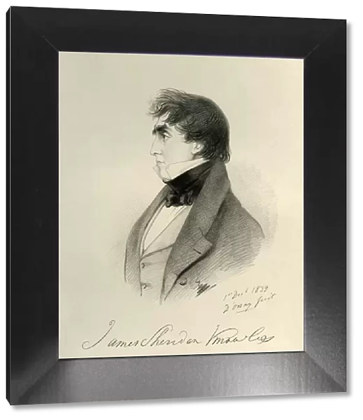 James Sheridan Knowles, 1839. Creators: Alfred d Orsay, Richard James Lane