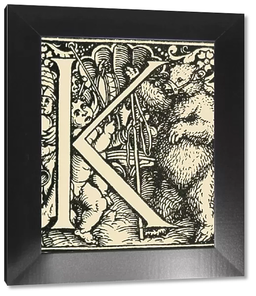 K - An Alphabet by Hans Weiditz, c1520-1521, (1908). Creator: Hans Weiditz