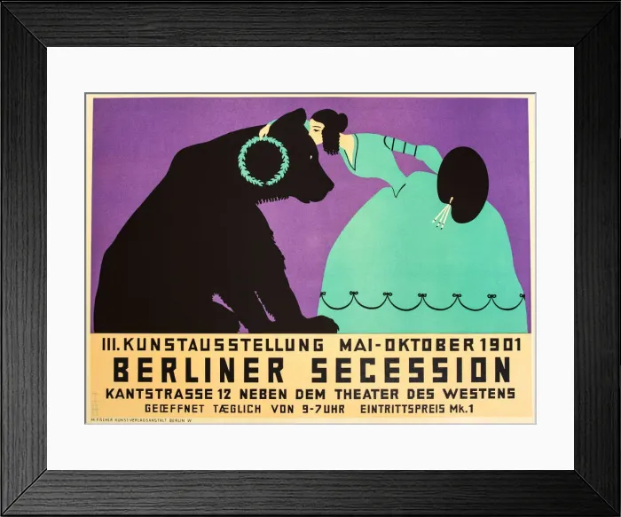 Framed Print : Berliner Secession, 1901. Creator: Heine, Thomas Theodor (1867-1948) Framed Print : Berliner Secession, 1901. Creator: Heine, Thomas Theodor (1867-1948)