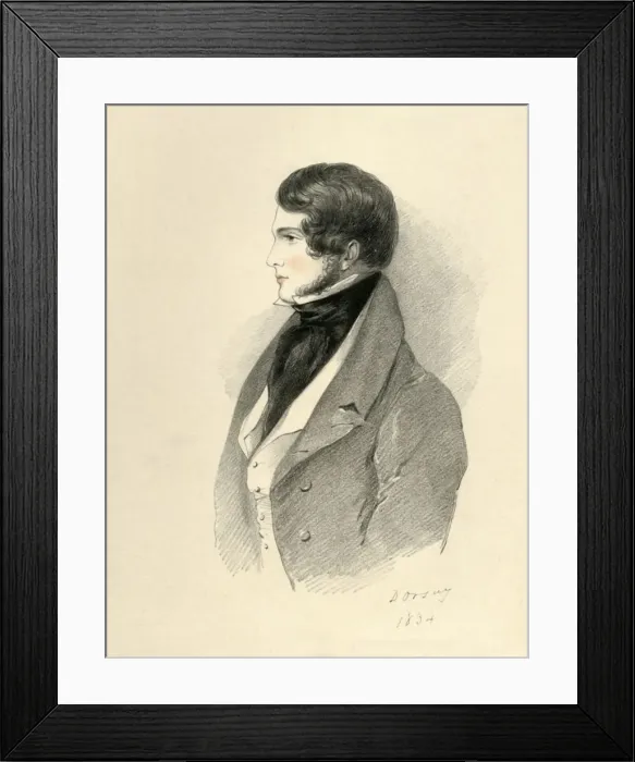 Framed Print : William Little Gilmour Esquire, 1834. Creator: Alfred d Orsay Framed Print : William Little Gilmour Esquire, 1834. Creator: Alfred d Orsay