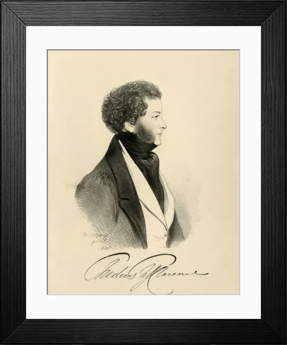 Framed Print : Lord Frederic FitzClarence, 1841. Creator: Richard James Lane Framed Print : Lord Frederic FitzClarence, 1841. Creator: Richard James Lane