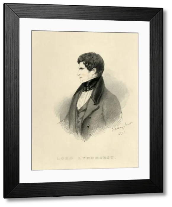 Framed Print : Lord Lyndhurst, 1835. Creator: Richard James Lane Framed Print : Lord Lyndhurst, 1835. Creator: Richard James Lane