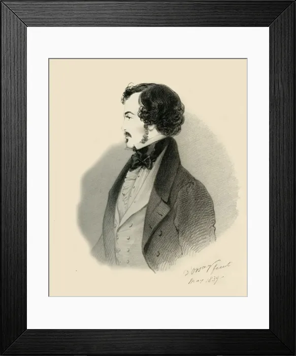 Framed Print : Viscount Jocelyn, 1839. Creator: Richard James Lane Framed Print : Viscount Jocelyn, 1839. Creator: Richard James Lane
