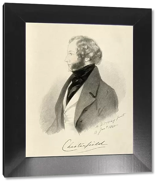 The Earl of Chesterfield, 1840. Creator: Richard James Lane