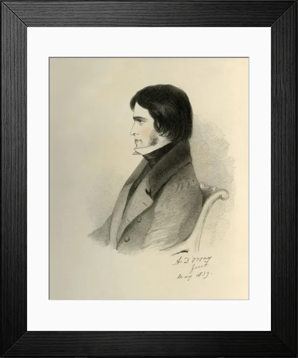 Framed Print : Thomas Carlyle Esquire, 1839. Creator: Richard James Lane Framed Print : Thomas Carlyle Esquire, 1839. Creator: Richard James Lane