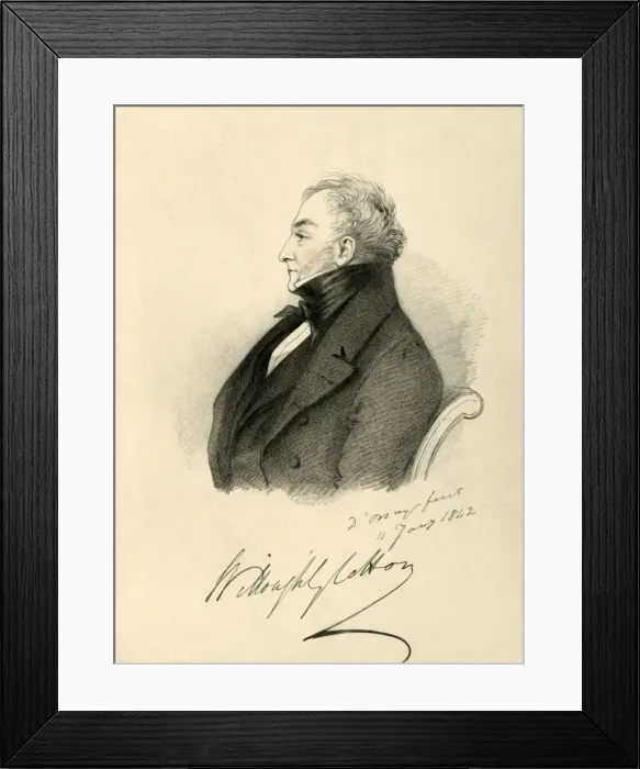 Framed Print : Sir Willoughby Cotton, 1842. Creator: Richard James Lane Framed Print : Sir Willoughby Cotton, 1842. Creator: Richard James Lane
