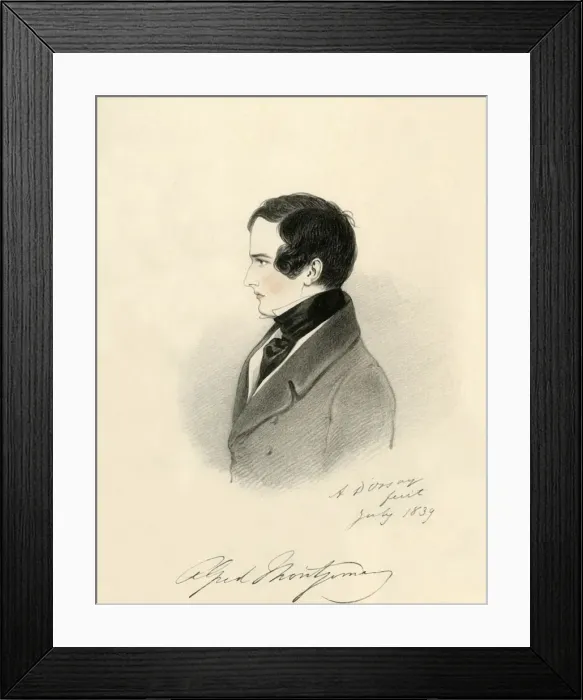 Framed Print : Alfred Montgomery, 1839. Creator: Richard James Lane Framed Print : Alfred Montgomery, 1839. Creator: Richard James Lane