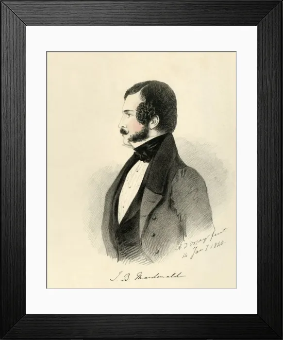 Framed Print : J. B. Macdonald, 1840. Creator: Richard James Lane Framed Print : J. B. Macdonald, 1840. Creator: Richard James Lane