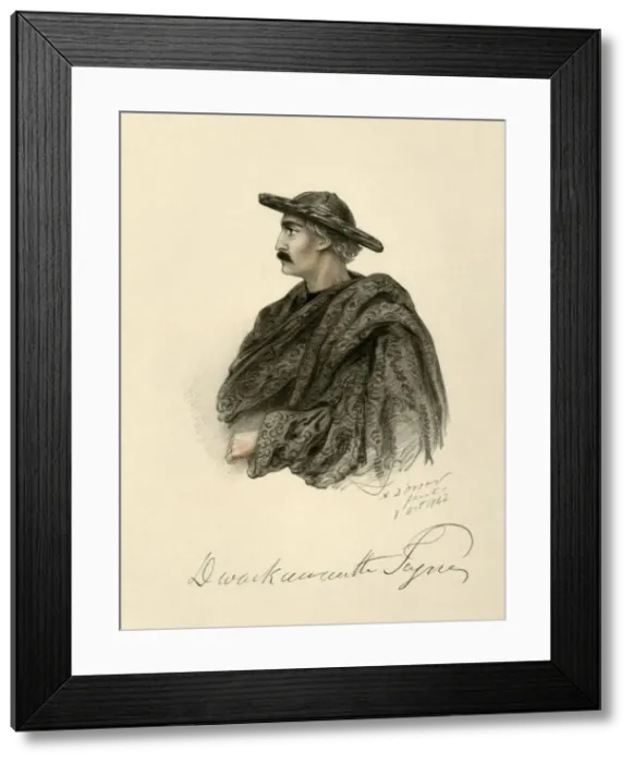Framed Print : Dwarkanath Tagore, 1842. Creator: Alfred d Orsay Framed Print : Dwarkanath Tagore, 1842. Creator: Alfred d Orsay