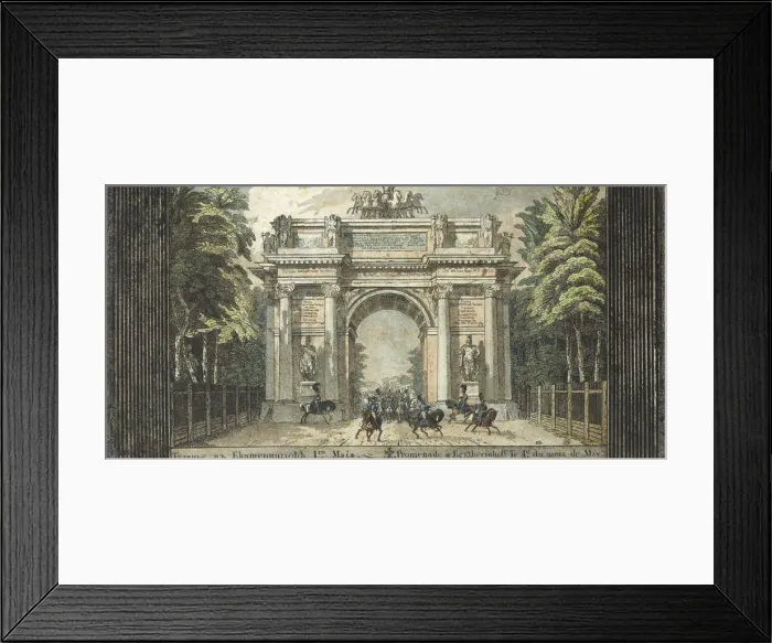 Framed Print : Festival in Catherinehof, 1824-1825. Creator: Hampeln, Carl, von (1794-after 1880) Framed Print : Festival in Catherinehof, 1824-1825. Creator: Hampeln, Carl, von (1794-after 1880)