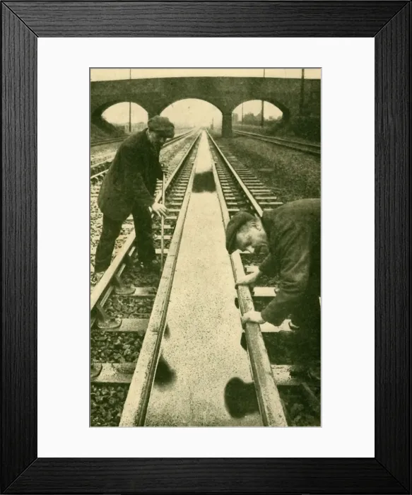 Framed Print : Deepening the Water-Troughs, 1930. Creator: Unknown Framed Print : Deepening the Water-Troughs, 1930. Creator: Unknown