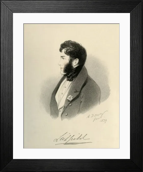 Framed Print : Earl of Lichfield, 1839. Creator: Richard James Lane Framed Print : Earl of Lichfield, 1839. Creator: Richard James Lane