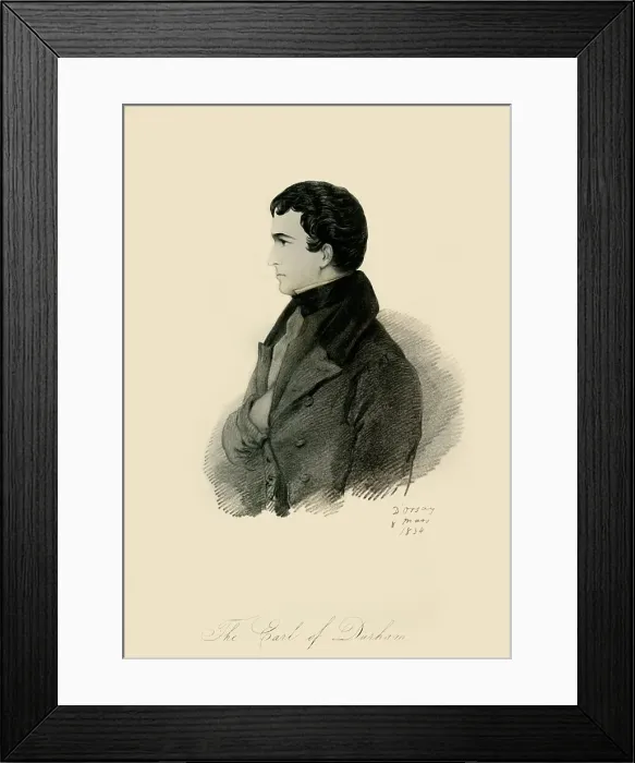 Framed Print : The Earl of Durham, 1834. Creator: Richard James Lane Framed Print : The Earl of Durham, 1834. Creator: Richard James Lane
