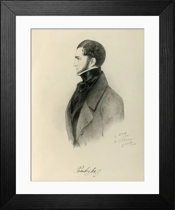 Framed Print : Pembroke, 1841. Creator: Richard James Lane Framed Print : Pembroke, 1841. Creator: Richard James Lane