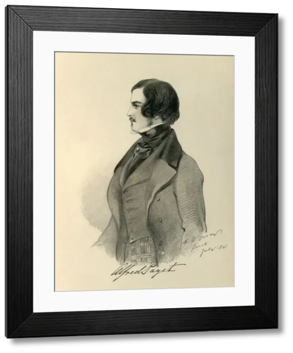 Framed Print : Alfred Paget, 1841. Creator: Richard James Lane Framed Print : Alfred Paget, 1841. Creator: Richard James Lane