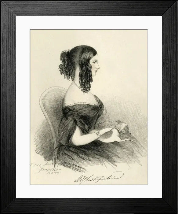 Framed Print : The Countess of Chesterfield, 1833. Creator: Richard James Lane Framed Print : The Countess of Chesterfield, 1833. Creator: Richard James Lane
