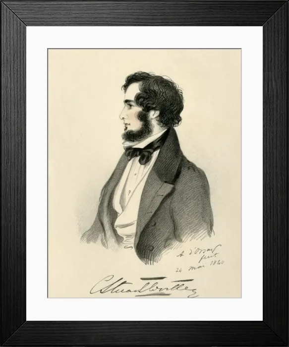Framed Print : Charles Stuart Wortley, 1840. Creator: Richard James Lane Framed Print : Charles Stuart Wortley, 1840. Creator: Richard James Lane