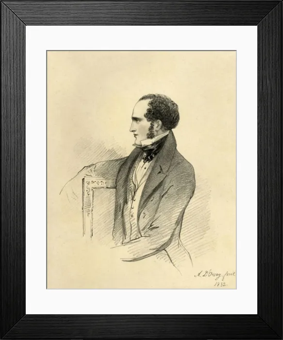 Framed Print : William Locke, 1832. Creator: Richard James Lane Framed Print : William Locke, 1832. Creator: Richard James Lane