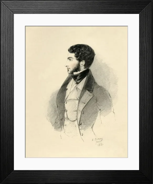 Framed Print : The Honourable George Byng M. P. afterwards Viscount Enfield, 1833. Creator: Richard James Lane Framed Print : The Honourable George Byng M. P. afterwards Viscount Enfield, 1833. Creator: Richard James Lane