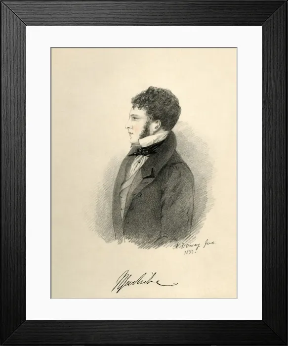 Framed Print : Sir Harry Goodricke, 1833. Creator: Richard James Lane Framed Print : Sir Harry Goodricke, 1833. Creator: Richard James Lane