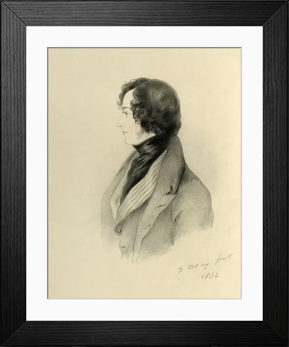 Framed Print : Right Honourable Benjamin Disraeli MP, 1834. Creator: Richard James Lane Framed Print : Right Honourable Benjamin Disraeli MP, 1834. Creator: Richard James Lane
