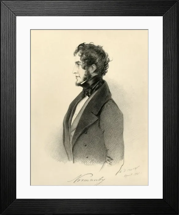 Framed Print : Normanby, 1840. Creator: Richard James Lane Framed Print : Normanby, 1840. Creator: Richard James Lane