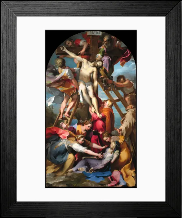 Framed Print : The Descent from the Cross, 1569. Creator: Barocci, Federigo (1528-1612)