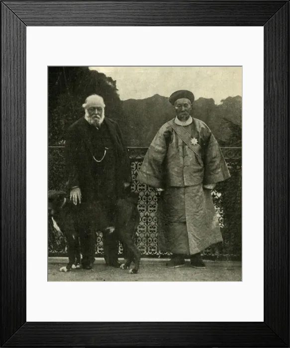 Framed Print : Lord Salisbury and Li Hung Chang, 1901. Creator: Unknown Framed Print : Lord Salisbury and Li Hung Chang, 1901. Creator: Unknown