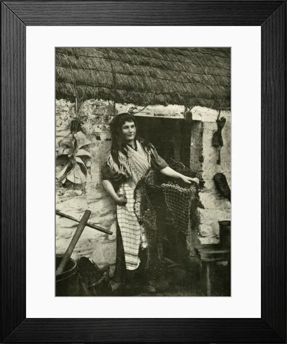Framed Print : Manx Fishermans Daughter, 1901. Creator: Unknown Framed Print : Manx Fishermans Daughter, 1901. Creator: Unknown