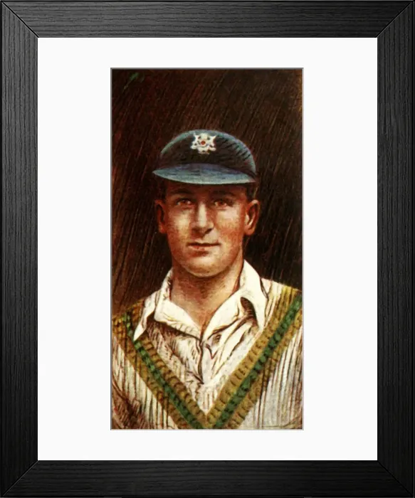 Framed Print : H. Larwood (Notts), 1928. Creator: Unknown Framed Print : H. Larwood (Notts), 1928. Creator: Unknown